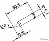 102PDLF07 — конус 0,7 мм (к i-Tool, i-Tool nano) фото