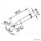 102SDLF06L — конус длинный 0,6мм, изогнутое (к i-Tool, i-Tool nano) фото