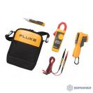 Fluke 62MAX+/323/1AC — комплект инфракрасного термометра, токоизмерительных клещей и детектор напряжения переменного тока фото