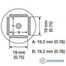 A1127B — сменная головка для FR-803B, 17.5х17.5 мм фото