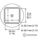 A1129B — сменная головка для FR-803B, 28х28 мм фото