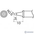 A1173 — паяльная сменная композитная головка для станции Hakko FX-838 фото