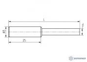 МCC30-Z-08 — паяльная насадка 8,0 мм удлиненная (затачиваемая, медная) фото