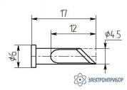 MW12-DK-05 — паяльная насадка 5,0 мм (ножевая, износостойкая) фото