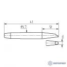 МP12-DB-04 — паяльная насадка 4,5 мм (односторонний срез, износостойкая) фото