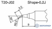 T20-J02 — паяльная сменная композитная головка для станций FX-838 фото