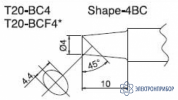 T20-BCF4 — паяльная сменная композитная головка для станций FX-838 фото