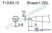 T12-DL12 — паяльная сменная композитная головка для станций FX-950/ FX-951/FX-952/FM-203 фото