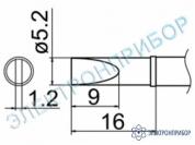 T12-DL52 — паяльная сменная композитная головка для станций FX-950/ FX-951/FX-952/FM-203 фото