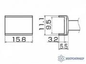 T12-1004 — паяльная сменная композитная головка для станций FX-950/ FX-951/FX-952/FM-203 фото