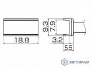 T12-1007 — паяльная сменная композитная головка для станций FX-950/ FX-951/FX-952/FM-203 фото