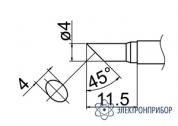 T12-CF4 — паяльная сменная композитная головка для станций FX-950/ FX-951/FX-952/FM-203 фото