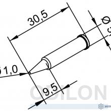 102PDLF10 — конус 1 мм (к i-Tool, i-Tool nano) фото 1