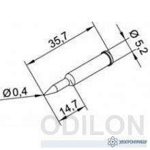 102PDLF04L — конус длинный 0,4 мм (к i-Tool, i-Tool nano) фото 1