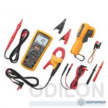 Fluke 1587KIT/62MAX+ FC — комплект мультиметр-мегаомметр c функцией беспроводной связи + токовые клещи + инфракрасный термометр фото 1