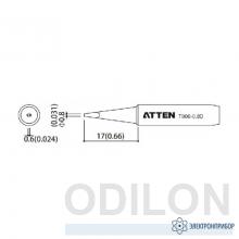 T900-0.8D — насадка паяльная фото 1