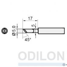 5SI-216N-K — жало сменное (ножевидное скос 45 градусов диаметр 5 мм) фото 1