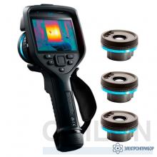 FLIR E86/24°/14°/42° — тепловизор со стандартным объективом, телеобъективом и широкоугольным объективом фото 1