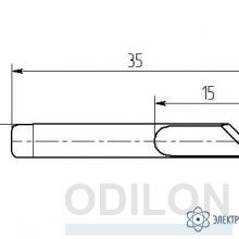 M15-DK-05 — паяльная насадка 5,0 мм ножевая (износостойкая) фото 1