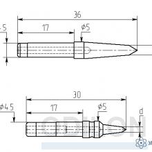 МИ-DА-03 — паяльная насадка 3,5 мм (двухсторонний срез, износостойкая) фото 1