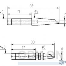 МИ-DС-02 — паяльная насадка 2,5 мм (миниволна, износостойкая) фото 1