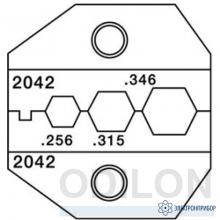 Paladin Tools PA2042 — матрица RG59 RG6 для кримперов 1300/8000 фото 1