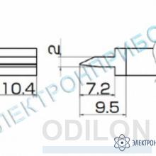 T12-1401 — паяльная сменная композитная головка для станций FX-950/ FX-951/FX-952/FM-203 фото 1