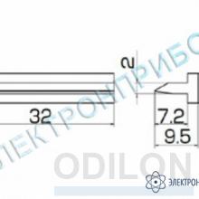 T12-1405 — паяльная сменная композитная головка для станций FX-950/ FX-951/FX-952/FM-203 фото 1