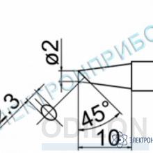 T12-BC2Z — паяльная сменная композитная головка для станций FX-950/ FX-951/FX-952/FM-203 фото 1