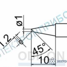T12-BCF1Z — паяльная сменная композитная головка для станций FX-950/ FX-951/FX-952/FM-203 фото 1