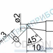 T12-BCF2Z — паяльная сменная композитная головка для станций FX-950/ FX-951/FX-952/FM-203 фото 1