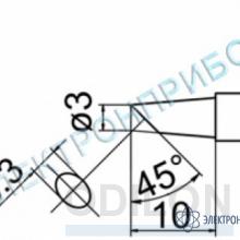 T12-BCF3Z — паяльная сменная композитная головка для станций FX-950/ FX-951/FX-952/FM-203 фото 1