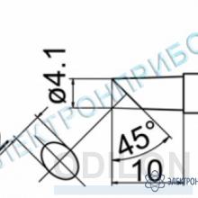 T12-CF4Z — паяльная сменная композитная головка для станций FX-950/ FX-951/FX-952/FM-203 фото 1