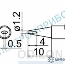 T12-D12Z — паяльная сменная композитная головка для станций FX-950/ FX-951/FX-952/FM-203 фото 1