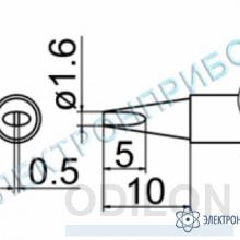 T12-D16Z — паяльная сменная композитная головка для станций FX-950/ FX-951/FX-952/FM-203 фото 1