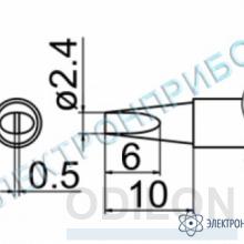 T12-D24Z — паяльная сменная композитная головка для станций FX-950/ FX-951/FX-952/FM-203 фото 1