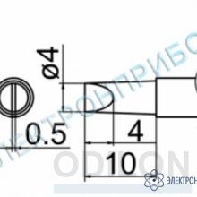 T12-D4Z — паяльная сменная композитная головка для станций FX-950/ FX-951/FX-952/FM-203 фото 1