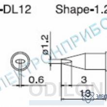 T12-DL12 — паяльная сменная композитная головка для станций FX-950/ FX-951/FX-952/FM-203 фото 1