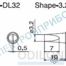 T12-DL32 — паяльная сменная композитная головка для станций FX-950/ FX-951/FX-952/FM-203 фото 1