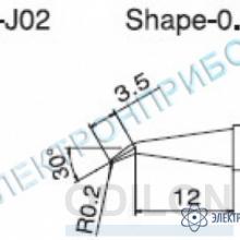 T12-J02 — паяльная сменная композитная головка для станций FX-950/ FX-951/FX-952/FM-203 фото 1