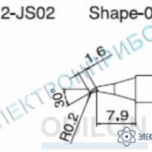 T12-JS02 — паяльная сменная композитная головка для станций FX-950/ FX-951/FX-952/FM-203 фото 1