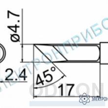 T12-KFZ — паяльная сменная композитная головка для станций FX-950/ FX-951/FX-952/FM-203 фото 1