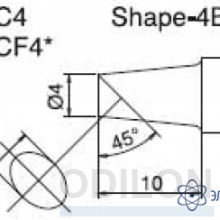 T20-BC4 — паяльная сменная композитная головка для станций FX-838 фото 1