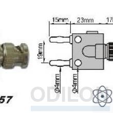 PTL-2157 — переходник BNC-банан фото 1