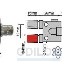 PTL-2158 — переходник BNC-гнездо фото 1