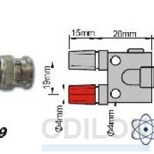 PTL-2159 — переходник BNC-гнездо фото 1