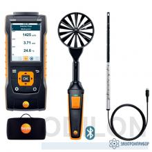 testo 440 (0563 4406) — комплект для вентиляции №1 с Bluetooth крыльчаткой 100 мм 0635 9431, зондом с обогреваемой струной 0635 1032 и кейсом 0516 4401 фото 1