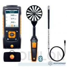 testo 440 (0563 4407) — комплект для вентиляции №2 с Bluetooth крыльчаткой 100 мм 0635 9431, зондом с крыльчаткой 16мм 0635 9532 и кейсом 0516 4401 фото 1