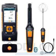 testo 440 (0563 4408) — комплект уровня комфорта с Bluetooth зондом СО2 0632 1551, зондом турбулентности 0628 0152 и кейсом 0516 4401 фото 1