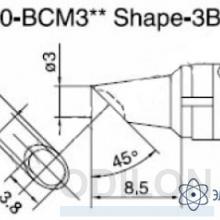 T10-BCM3 — паяльная сменная композитная головка для станций 938 фото 1